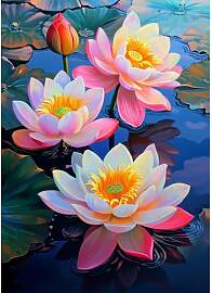 MAXBYE Rosa Lotus Diamond Painting Kits