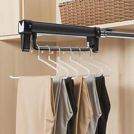 MaxEarn 400mm Ausziehbare Kleiderstange, Aluminium 