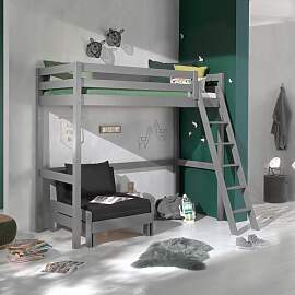 Maxi-Hochbett Kids Comfort Kiefer Massivholz mit