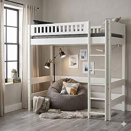 Maxi-Hochbett Kids Town Design Buche teilmassiv