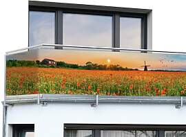 Maximex Balkon-Sichtschutz Mod. Mohnfeld,