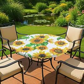 Maximex Spann-Tischdecke rund Ø 70-86 cm,