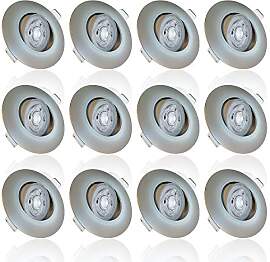 max K O M F O R T 12er Pack LED Einbaustrahler