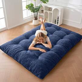 MAXYOYO Futon Matratze, Chenille-Stoff, 15cm Dick