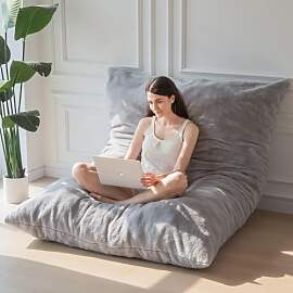 MAXYOYO Riesiges Sitzsack-Bett – quadratischer