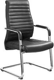 Mayer Besucherstuhl myDELUXE 2591 schwarz Leder, 1 
