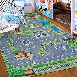 Mazovia Kinderzimmerteppich Antirutsch - Waschbar