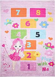 Mazovia Kinderzimmerteppich Antirutsch - Waschbar