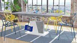 Mazzoni Grand Noir Couchtisch ausziehbar