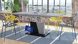 Mazzoni Grand Noir Couchtisch ausziehbar