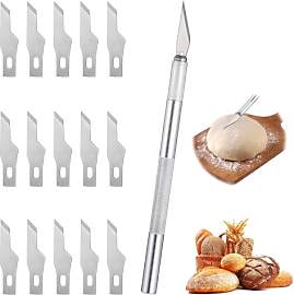 MBAIYO Bäckermesser mit 15 Klingen, Brot Bäcker