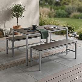 MBM Dice Gartenmöbel-Set 3-tlg. mit Tisch 140x70cm