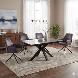 MCA Essgruppe Ottawa 5-tlg. Tisch 160/240x90cm