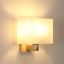 Mckalen Holz Wandleuchte Innen E27, Moderne