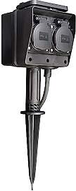 McPower Gartensteckdose 4-Fach | IP44