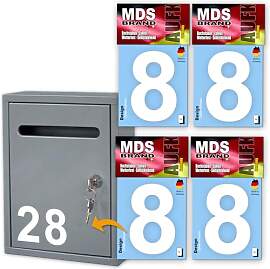 MDS Brand Design 10cm Zahlen Aufkleber |