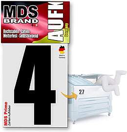 MDS Brand Prime 15cm Zahlen Aufkleber Klebezahlen