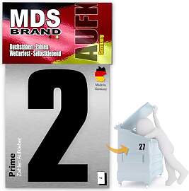MDS Brand Prime 15cm Zahlen Aufkleber Klebezahlen