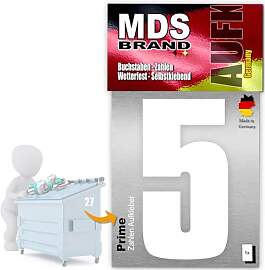 MDS Brand Prime 15cm Zahlen Aufkleber Klebezahlen