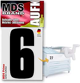 MDS Brand Prime 15cm Zahlen Aufkleber Klebezahlen