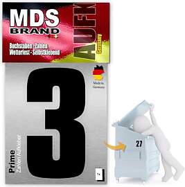 MDS Brand Prime 15cm Zahlen Aufkleber Klebezahlen