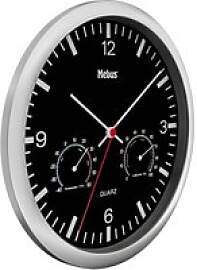 Mebus Wanduhr schwarz D: ca. 25 cm