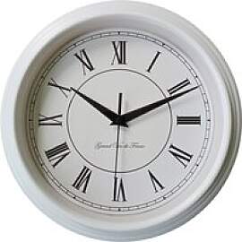 Mebus Wanduhr weiß B/H/L: ca. 5,5x25x25 cm