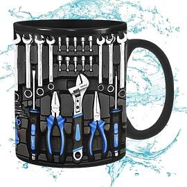 Mechaniker-Tasse Schwarz, Lustige Mechaniker