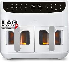 MEDION P20 XXL Heißluftfritteuse mit 2 Kammern