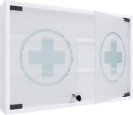 Medizinschrank Hustila M ca. 60x40 cm Weiß