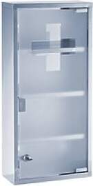 Medizinschrank transparent Edelstahl B/H/L: ca.