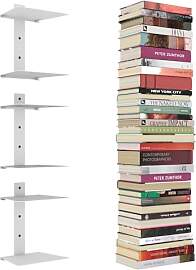 Mefirt Unsichtbare Bücherregale, 6 Stöckiger