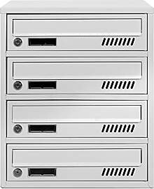 Mehrfamilienhaus 4er GLM Euro grau RAL 7035