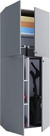 Mehrzweckschrank Lona ca.70x182x37cm Grau