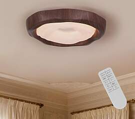 meibeileil Moderne Deckenlampe Wohnzimmer,Walnuss