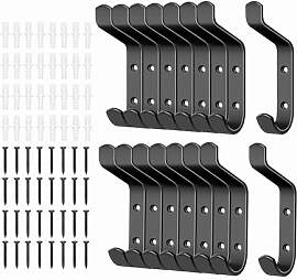 MEIJO 16 Stück Garderobenhaken kleiderhaken Wand