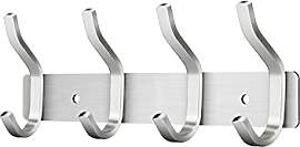 MEIJO Garderobenhaken Edelstahl, Hakenleiste