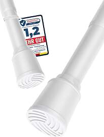 MEISENBERG Gardinenstange zum Klemmen 120-170cm,