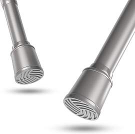 MEISENBERG Gardinenstange zum Klemmen 170-220cm,