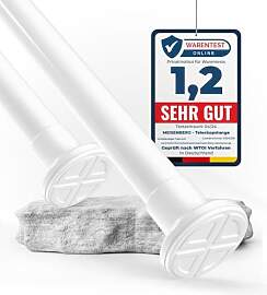 MEISENBERG Klemmstange für Gardinen 110-160cm,