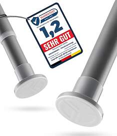 MEISENBERG Teleskop Gardinenstange ohne Bohren