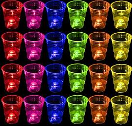 meishuneu 30 Pcs Glow Party Becher für Party