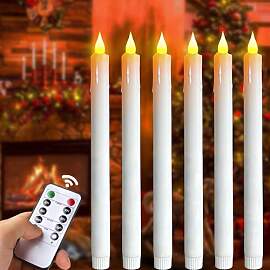 Meision LED Stabkerzen, LED Kerzen mit