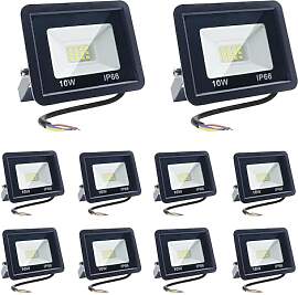 Meision LED Strahler Außen 10W, LED Scheinwerfer