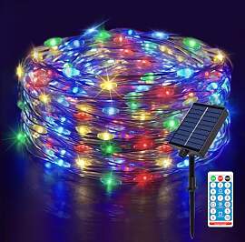 Meision Solar Lichterkette Aussen 10m 100LEDs, LED 