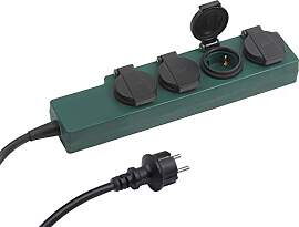 Meister Steckdosenleiste 4-fach - 1,4 m Kabel -