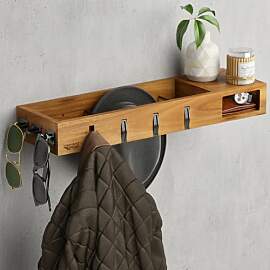 MEISTERHÖLZER Wandgarderobe Holz – 4in1