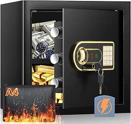 Mejasg Safe Tresor Feuerfest mit Feuerfester