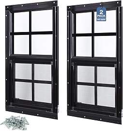 Melkus 2er-Pack Schuppenfenster 35,6 cm x 53,3 cm