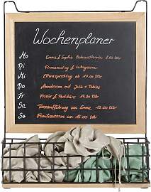 Memoboard in Braun/Schwarz